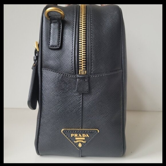 PRADA Saffiano Lux Square Satchel and Crossbody Bag - Picture 2 of 10